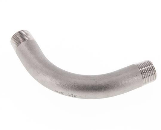 90deg Angled Pipe R3/8'' Stainless Steel 16bar (224.8psi)