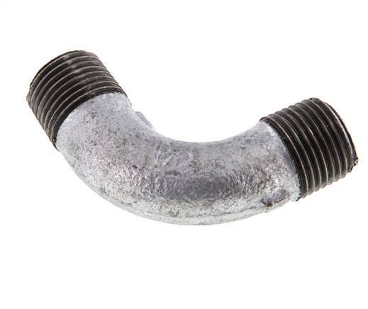 90deg Angled Pipe R1/2'' Cast Iron 25bar (351.25psi) [2 Pieces]