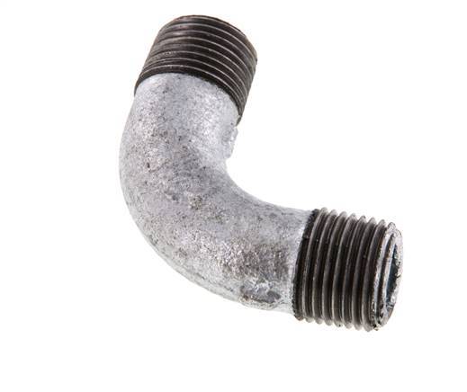 90deg Angled Pipe R1/2'' Cast Iron 25bar (351.25psi) [2 Pieces]