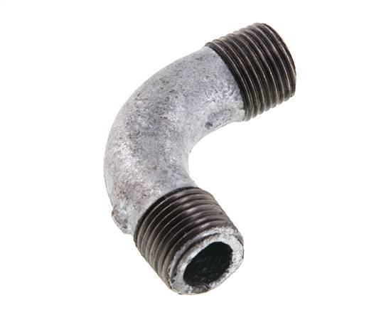 90deg Angled Pipe R1/2'' Cast Iron 25bar (351.25psi) [2 Pieces]