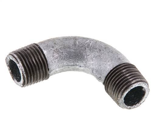 90deg Angled Pipe R1/2'' Cast Iron 25bar (351.25psi) [2 Pieces]