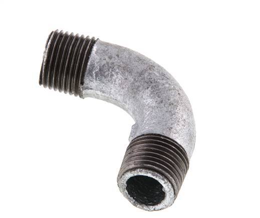 90deg Angled Pipe R1/2'' Cast Iron 25bar (351.25psi) [2 Pieces]