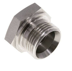 Stecker G1'' Edelstahl mit Außensechskant 60° Konus 150bar (2107.5psi) Hydraulisch