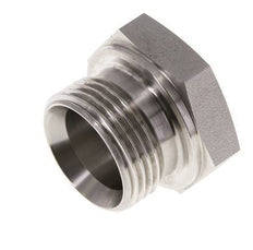 Stecker G1'' Edelstahl mit Außensechskant 60° Konus 150bar (2107.5psi) Hydraulisch