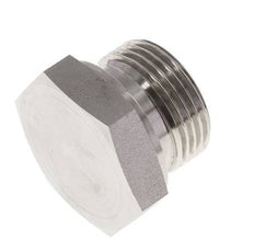 Stecker G1'' Edelstahl mit Außensechskant 60° Konus 150bar (2107.5psi) Hydraulisch