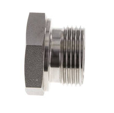Stecker G1'' Edelstahl mit Außensechskant 60° Konus 150bar (2107.5psi) Hydraulisch