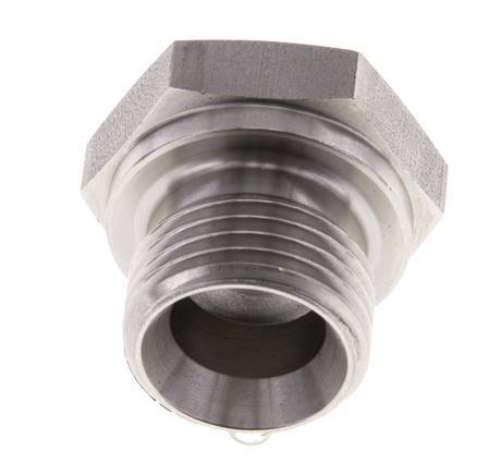 Stopfen G1/2'' Edelstahl mit Außensechskant 60° Konus 300bar (4215.0psi) Hydraulisch