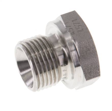 Stopfen G3/8'' Edelstahl mit Außensechskant 60° Konus 425bar (5971.25psi) Hydraulisch