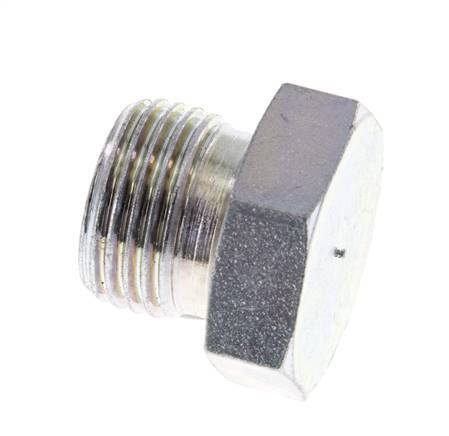 Plug G1/2'' Steel with External Hex 60° cone 300bar (4215.0psi) Hydraulic [2 Pieces]