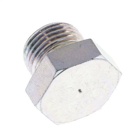 Plug G1/2'' Steel with External Hex 60° cone 300bar (4215.0psi) Hydraulic [2 Pieces]