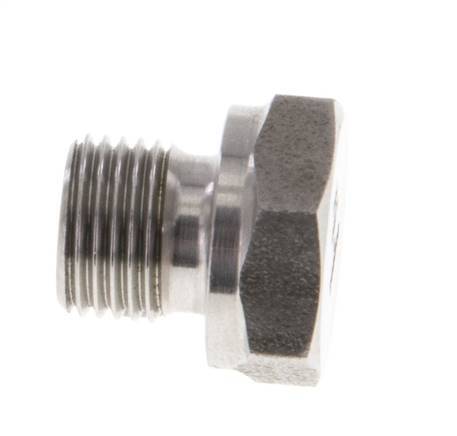 Stopfen G1/8'' Edelstahl mit Außensechskant 60° Konus 575bar (8078.75psi) Hydraulisch