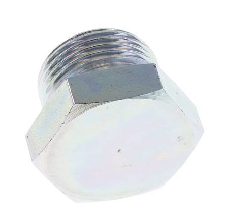 Stecker G1'' Stahl mit Außensechskant 60° Konus 150bar (2107.5psi) Hydraulisch