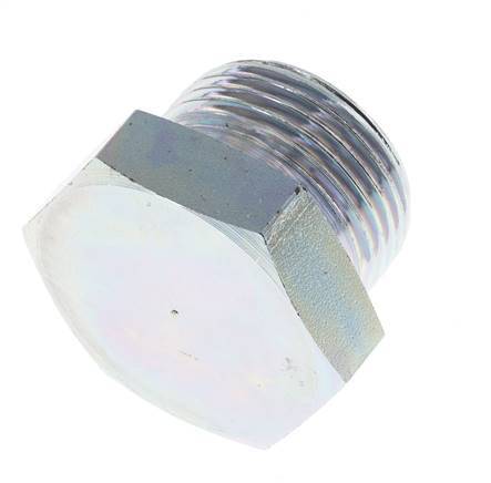 Stecker G1'' Stahl mit Außensechskant 60° Konus 150bar (2107.5psi) Hydraulisch