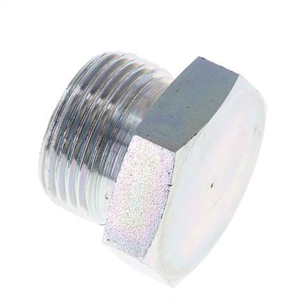 Stecker G1'' Stahl mit Außensechskant 60° Konus 150bar (2107.5psi) Hydraulisch