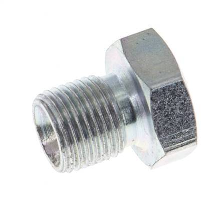 Plug G1/8'' Steel with External Hex 60° cone 575bar (8078.75psi) Hydraulic [10 Pieces]