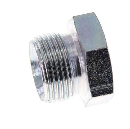 Plug G3/4'' Steel with External Hex 60° cone 175bar (2458.75psi) Hydraulic [2 Pieces]