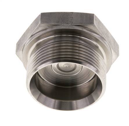 Stopfen G1 1/2'' Edelstahl mit Außensechskant 60° Konus 125bar (1756.25psi) Hydraulisch
