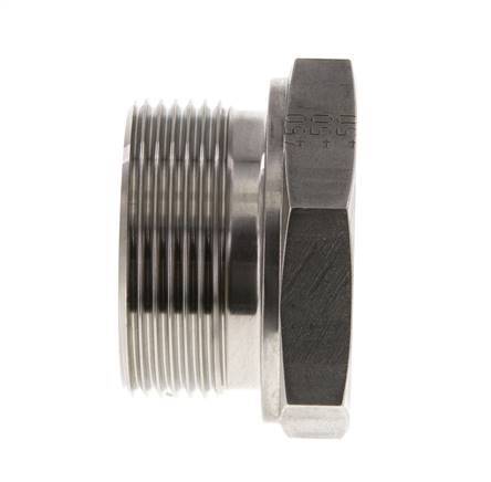 Stopfen G1 1/2'' Edelstahl mit Außensechskant 60° Konus 125bar (1756.25psi) Hydraulisch