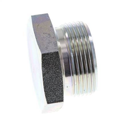 Stecker G1 1/4'' Stahl mit Außensechskant 60° Konus 150bar (2107.5psi) Hydraulisch