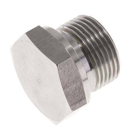 Stopfen G3/4'' Edelstahl mit Außensechskant 60° Konus 175bar (2458.75psi) Hydraulisch