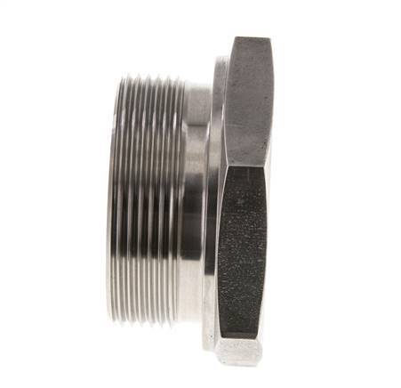 Stecker G2'' Edelstahl mit Außensechskant 60° Konus 75bar (1053.75psi) Hydraulisch