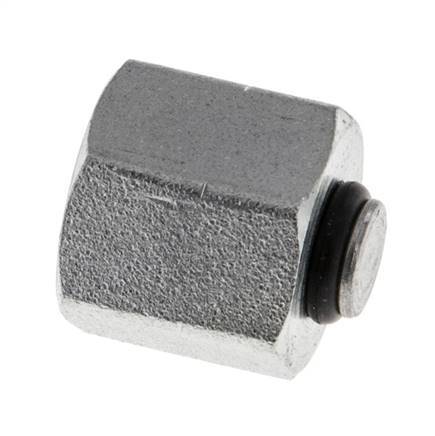 End Cap G1/8'' Steel with External Hex 60° cone 575bar (8078.75psi) Hydraulic [2 Pieces]