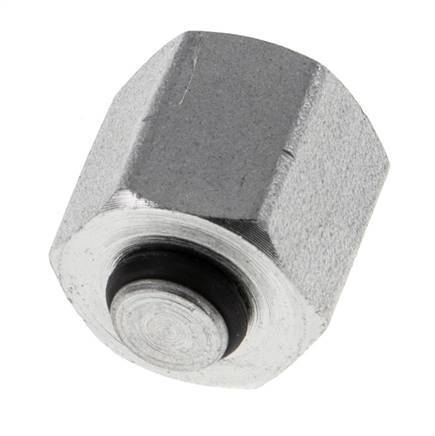 End Cap G1/8'' Steel with External Hex 60° cone 575bar (8078.75psi) Hydraulic [2 Pieces]