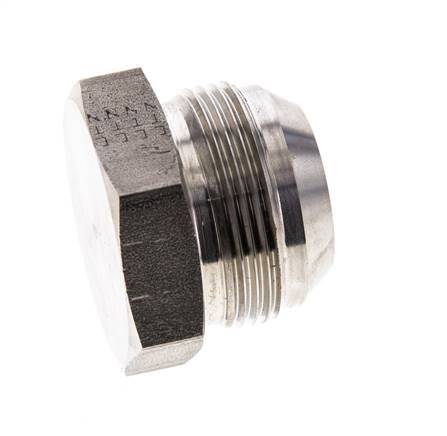 JIC Plug UN 1-5/8''-12 Stainless steel 140bar (1967.0psi)