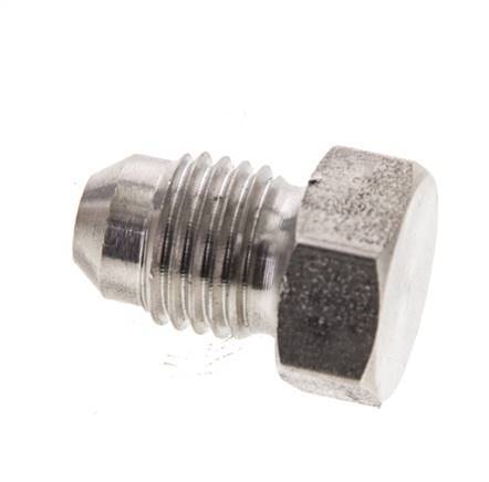 JIC-Stecker UNF 7/16''-20 Edelstahl 310bar (4355.5psi)