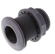 Verschraubung für Entleerungshähne G1 1/4'' DN13 Bulkhead Polypropylen (pp) EPDM 10bar (140.5psi) FDA