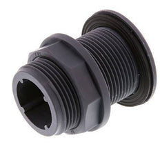 Verschraubung für Entleerungshähne G1 1/4'' DN13 Bulkhead Polypropylen (pp) EPDM 10bar (140.5psi) FDA