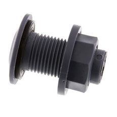 Verschraubung für Entleerungshähne G1/2'' DN18 Bulkhead Polypropylen (pp) EPDM 10bar (140.5psi) FDA