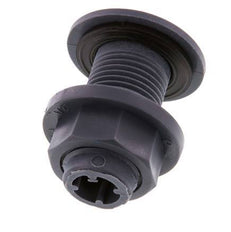 Verschraubung für Entleerungshähne G1/2'' DN18 Bulkhead Polypropylen (pp) EPDM 10bar (140.5psi) FDA