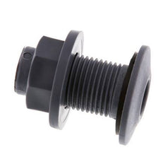 Verschraubung für Entleerungshähne G1/2'' DN18 Bulkhead Polypropylen (pp) EPDM 10bar (140.5psi) FDA