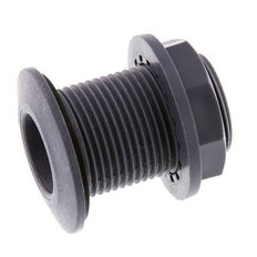 Verschraubung für Entleerungshähne G1'' DN24 Bulkhead Polypropylen (pp) EPDM 10bar (140.5psi) FDA