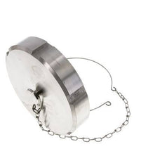 Cap Nut Rd130 X 1/4'' DN 100 Stainless Steel 1.4301 NBR DIN 11851 FDA 21 with Chain