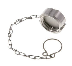 Hutmutter Rd34 X 1/8'' DN 15 Edelstahl 1.4404 NBR DIN 11851 FDA 21 mit Kette