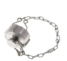 Hutmutter Rd34 X 1/8'' DN 15 Edelstahl 1.4404 NBR DIN 11851 FDA 21 mit Kette