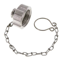 Hutmutter Rd34 X 1/8'' DN 15 Edelstahl 1.4404 NBR DIN 11851 FDA 21 mit Kette