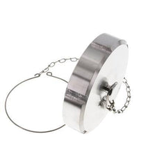 Cap Nut Rd110 X 1/4'' DN 80 Stainless Steel 1.4301 NBR DIN 11851 FDA 21 with Chain