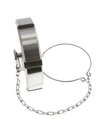 Cap Nut Rd110 X 1/4'' DN 80 Stainless Steel 1.4301 NBR DIN 11851 FDA 21 with Chain