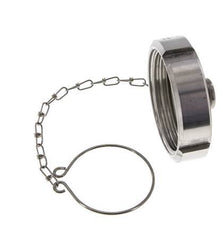 Hutmutter Rd65 X 1/6'' DN 40 Edelstahl 1.4404 NBR DIN 11851 FDA 21 mit Kette