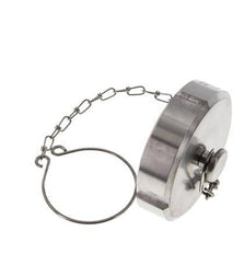 Hutmutter Rd65 X 1/6'' DN 40 Edelstahl 1.4404 NBR DIN 11851 FDA 21 mit Kette