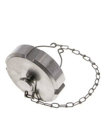 Hutmutter Rd65 X 1/6'' DN 40 Edelstahl 1.4404 NBR DIN 11851 FDA 21 mit Kette