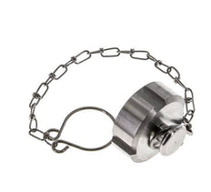 Hutmutter Rd34 X 1/8'' DN 15 Edelstahl 1.4301 NBR DIN 11851 FDA 21 mit Kette