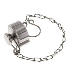 Hutmutter Rd28 X 1/8'' DN 10 Edelstahl 1.4301 NBR DIN 11851 FDA 21 mit Kette