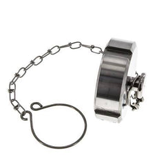 Hutmutter Rd52 X 1/6'' DN 25 Edelstahl 1.4404 NBR DIN 11851 FDA 21 mit Kette