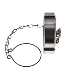 Hutmutter Rd65 X 1/6'' DN 40 Edelstahl 1.4301 NBR DIN 11851 FDA 21 mit Kette