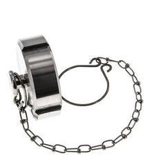 Hutmutter Rd52 X 1/6'' DN 25 Edelstahl 1.4301 NBR DIN 11851 FDA 21 mit Kette