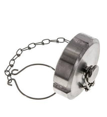 Hutmutter Rd58 X 1/6'' DN 32 Edelstahl 1.4404 NBR DIN 11851 FDA 21 mit Kette